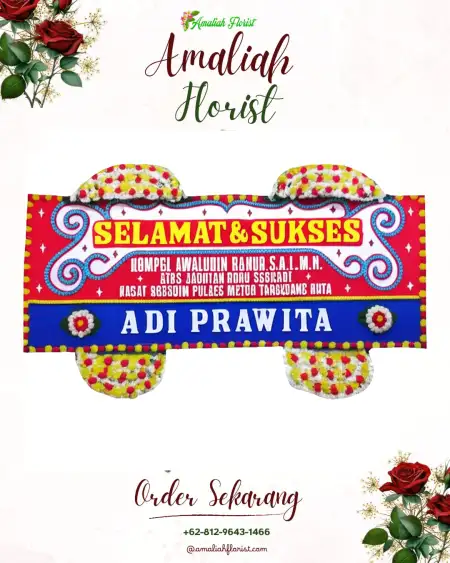 Papan Bunga Ucapan Selamat Kembang Seri